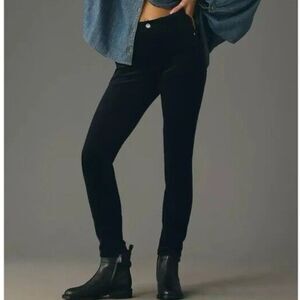 Anthropologie Pilcro Corduroy Pants Women’s 32 Navy High Rise Skinny Fall Casual